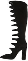 (Women) Saint Laurent High-Top Zip Boots 'Velvet Black Cut-Out' 5296870LI001000 (Women) Saint Laurent High-Top Zip Boots 'Velvet Black Cut-Out' 5296870LI001000