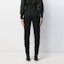 Shop (Women) SAINT LAURENT High-Waisted Tapered Trousers Black 588966Y173Q1000