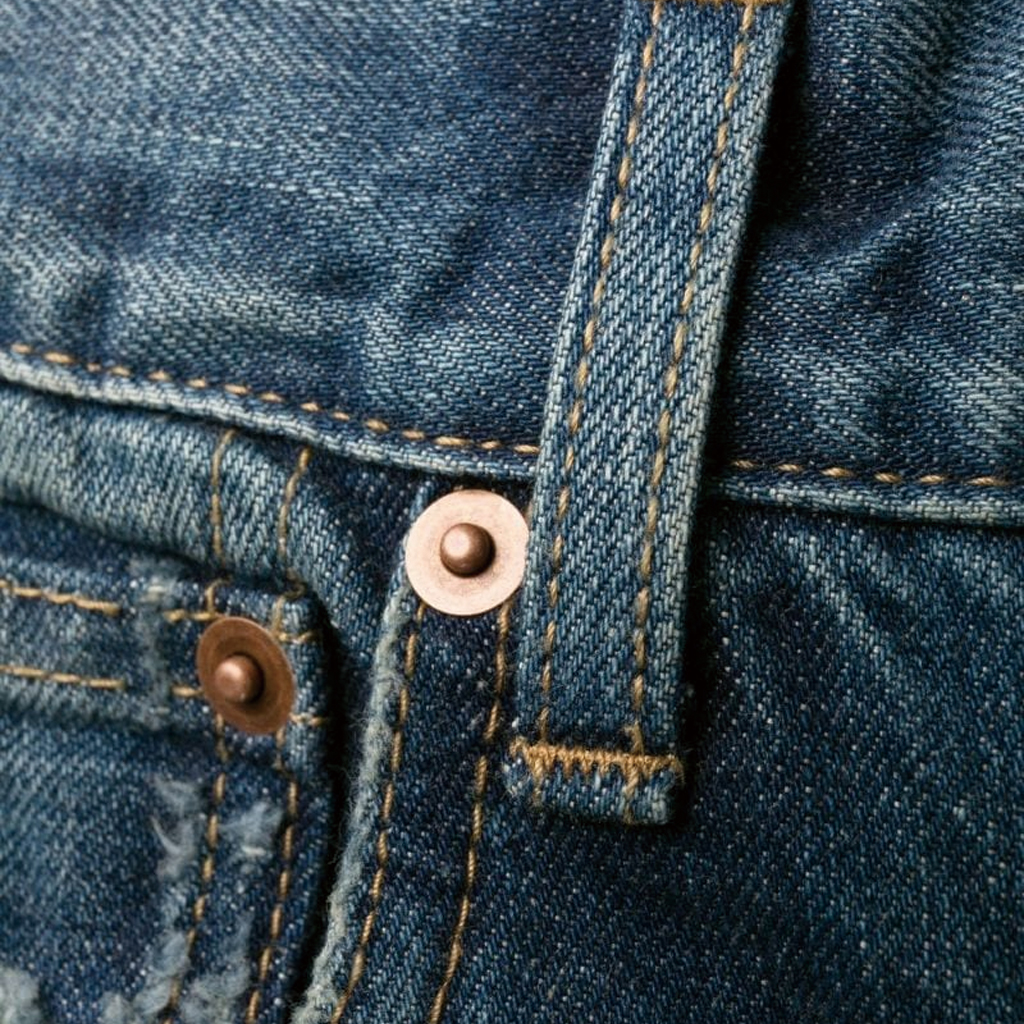 Sizing (Women) SAINT LAURENT High-Waisted Washed Vintage Straight Jeans Women Blue. 734311Y07HA4296