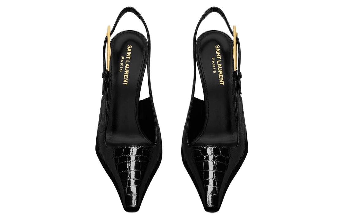 Shop (W) サンローラン 11.5cmヒール 美脚ブラック (Sanrōran 11.5cm hīru  bikyaku burakku) 763417AACSS1000