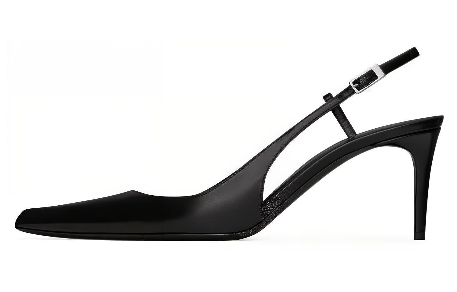 Buy (W) Saint Laurent Tumit Tinggi 'Trend Fesyen Hitam' 755213AAAZY1000