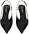(W) Saint Laurent Tumit Tinggi 'Trend Fesyen Hitam' 755213AAAZY1000