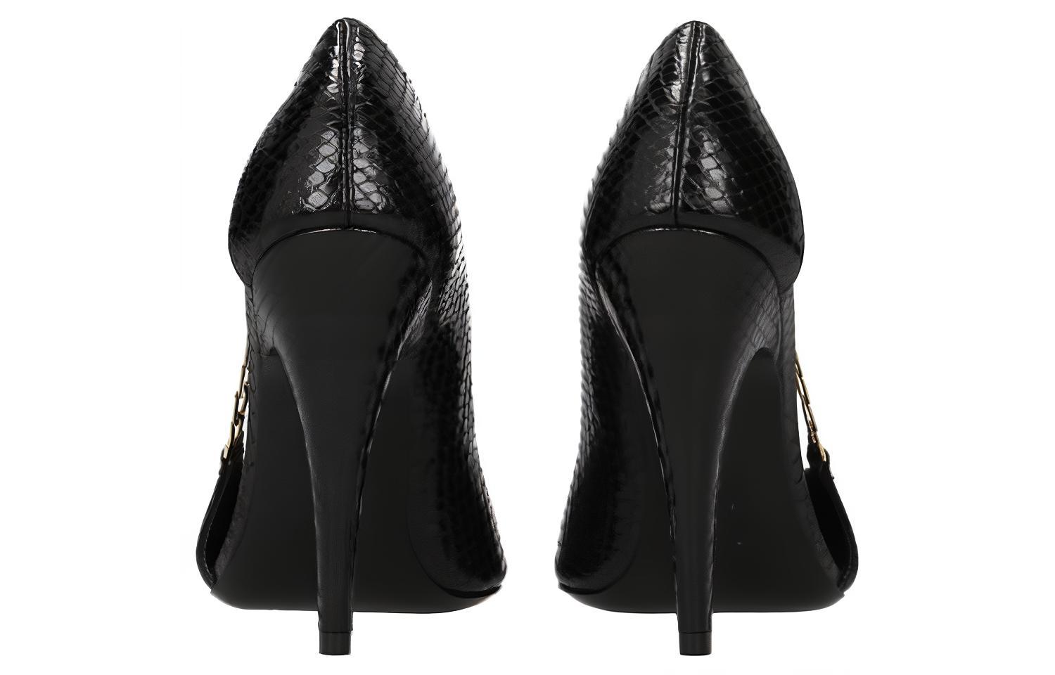 Purchase (W) （女性用）サンローラン ハイヒール『ブラックレザー』63749114H011588 63749114H011588