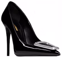 Lookbook SAINT LAURENT 聖羅蘭 皮革 時尚舒適 細跟 高跟鞋 11cm 女款 黑色