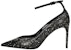 (W) Saint Laurent Tumit Tinggi 'Black Python' 592388L0T109925