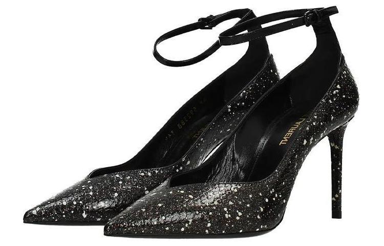 Lookbook (W) Saint Laurent Tumit Tinggi 'Black Python' 592388L0T109925