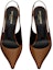 Lookbook (W) Saint Laurent Tumit Tinggi 'Kulit Coklat' 755208AAAZY2211