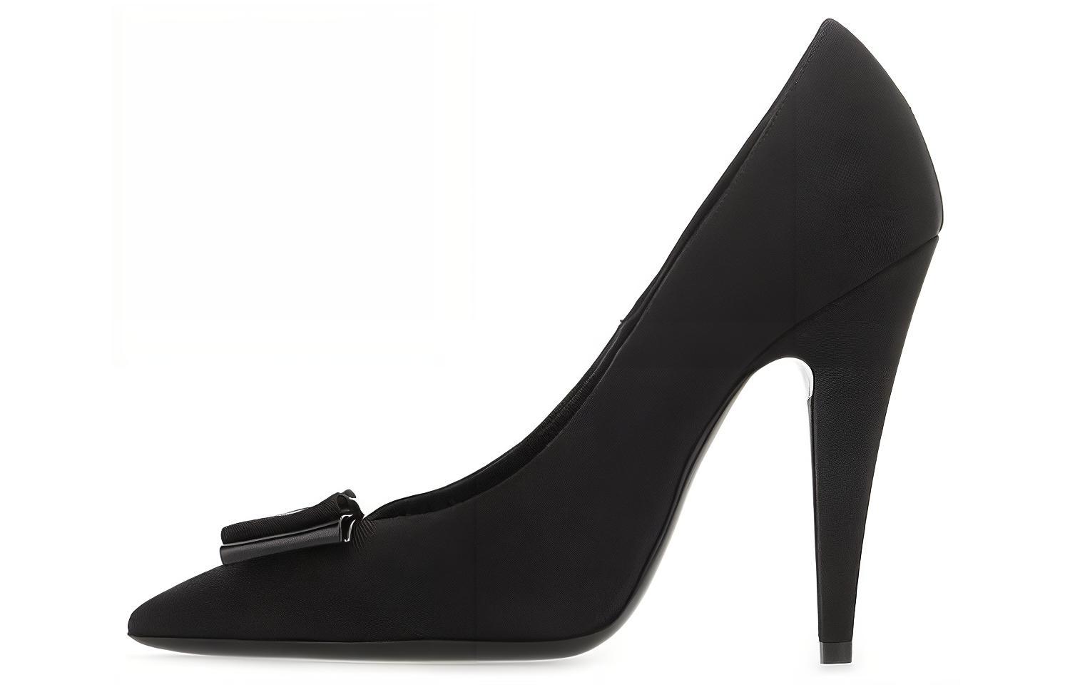 Buy (W) Saint Laurent High Heel 'Kasual Hitam' 63780114Q101000