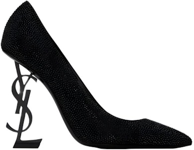 (W) 圣罗兰高跟鞋“水晶绒面黑色” 578947AAA4Z1012 Order (W) 圣罗兰高跟鞋“水晶绒面黑色” 578947AAA4Z1012