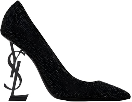 (Women) Saint Laurent High Heel 'Crystal Suede Black' 578947AAA4Z1012 Order (Women) Saint Laurent High Heel 'Crystal Suede Black' 578947AAA4Z1012