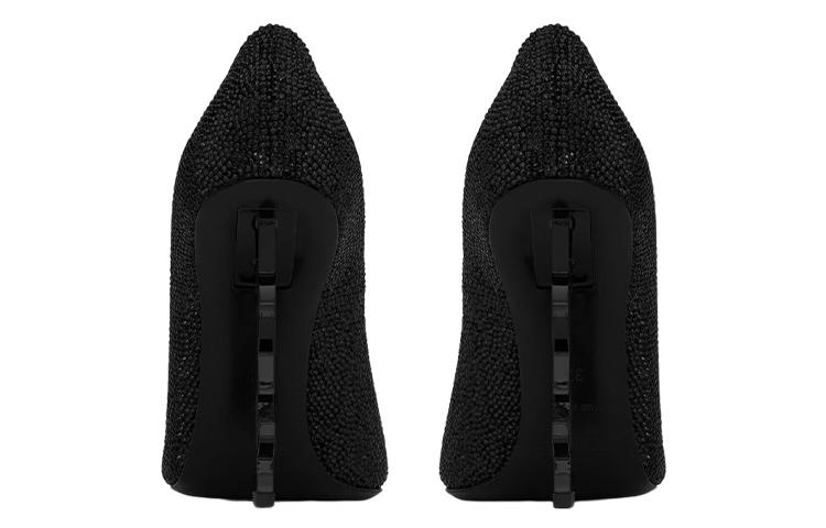 Purchase (W) Tacones Altos Saint Laurent 'Crystal Suede Black' 578947AAA4Z1012