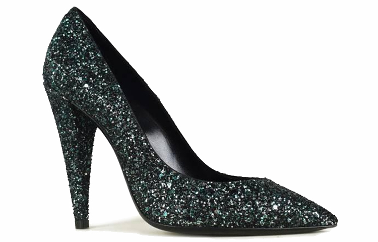 Lookbook (W) Saint Laurent Tumit Tinggi 'Fesyen Hijau' 5295639TW003119