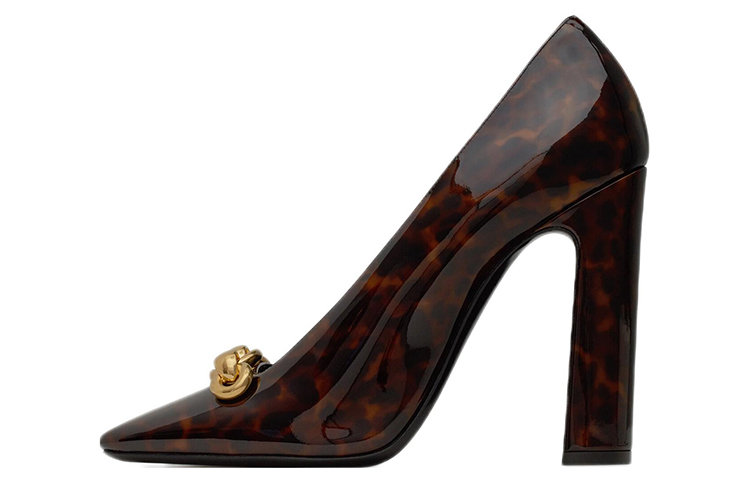 (Women) Saint Laurent High Heel 'Red Leopard Patent' 7139241TWKK2094