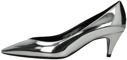 (Women) Saint Laurent High Heel 'Silver Leather' 586544AAL008105 (Women) Saint Laurent High Heel 'Silver Leather' 586544AAL008105