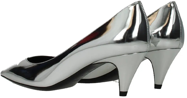 (W) Saint Laurent Sepatu Hak Tinggi 'Kulit Perak' 586544AAL008105 Lookbook (W) Saint Laurent Sepatu Hak Tinggi 'Kulit Perak' 586544AAL008105