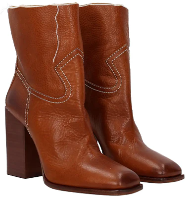 (W) Botín de Tacón Alto Saint Laurent 'Marrón' 4880370AS009808 Order (W) Botín de Tacón Alto Saint Laurent 'Marrón' 4880370AS009808
