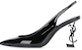 (W) Sandal Tumit Tinggi Saint Laurent 'Toe Pointed Hitam' 6301080NPVV1000