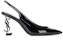(W) Sandal Tumit Tinggi Saint Laurent 'Toe Pointed Hitam' 6301080NPVV1000