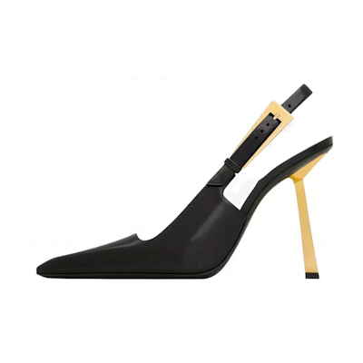 (W) Saint Laurent High Heel Pumps 'Black Patent Leather'