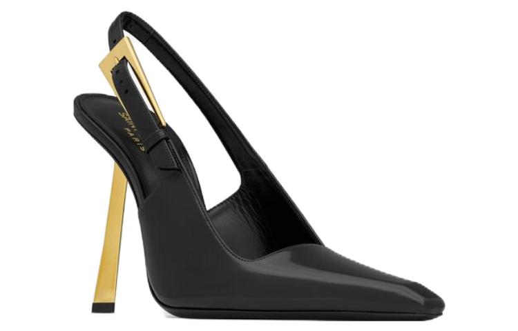 Order (W) 圣罗兰黑色漆皮高跟鞋 763421AACGX1000