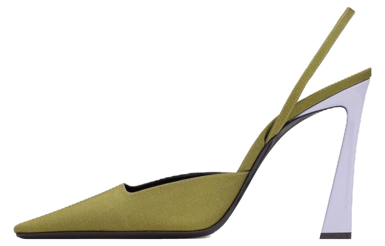 (Women) Saint Laurent High Heel Pumps 'Green' 736866AABN03542