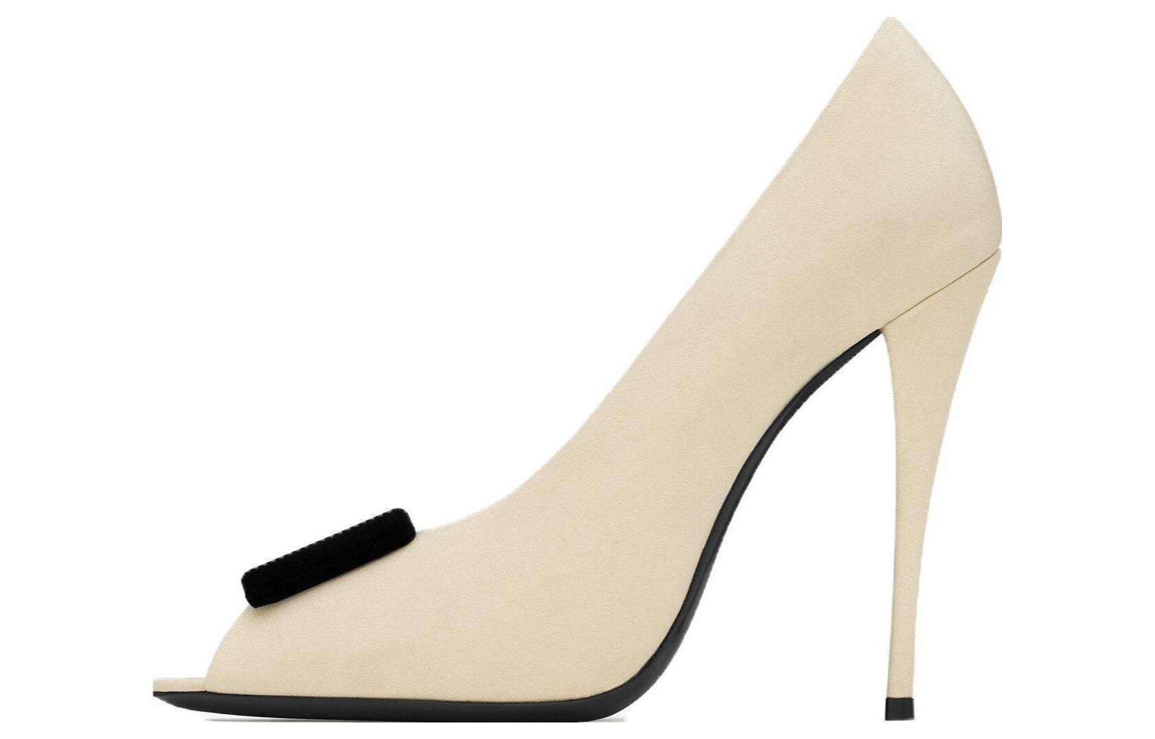 (Women) Saint Laurent High Heel Pumps 'Ivory White' 763530AACTR9787