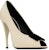 (W) Saint Laurent Kasut Tumit Tinggi 'Ivory White' 763530AACTR9787