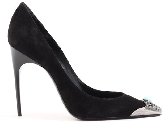 (W) Saint Laurent Tacón Alto Mule 'Negro con Detalles' 5527240LI001000 Order (W) Saint Laurent Tacón Alto Mule 'Negro con Detalles' 5527240LI001000