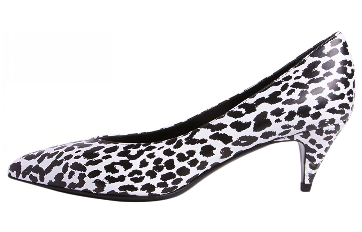 (Women) Saint Laurent High Heel Slip-On 'Leopard Print' 351847CLY009074