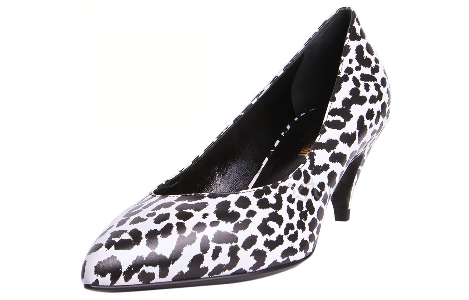 Lookbook (W) 圣罗兰高跟便鞋‘豹纹’ 351847CLY009074