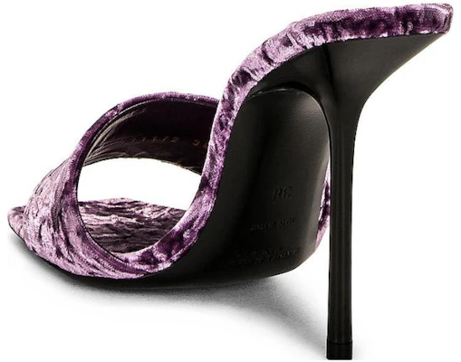(W) Saint Laurent Scarpe Col Tacco Alto in Velluto Viola Comfort e Moda Slide 711172AAAPM5832 Lookbook (W) Saint Laurent Scarpe Col Tacco Alto in Velluto Viola Comfort e Moda Slide 711172AAAPM5832
