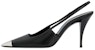 (W) Tumit Tinggi Saint Laurent 'Hitam' 658095AKPNN1000