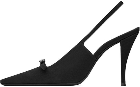 (W) Saint Laurent Tumit Tinggi 'Stiletto Fabrik Hitam' 9.5cm 763032AAAKY1000 Buy (W) Saint Laurent Tumit Tinggi 'Stiletto Fabrik Hitam' 9.5cm 763032AAAKY1000