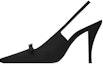 Buy (W) Saint Laurent Tumit Tinggi 'Stiletto Fabrik Hitam' 9.5cm 763032AAAKY1000