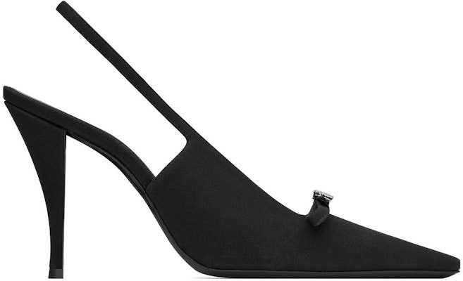 (Women) Saint Laurent High Heels 'Black Fabric Stiletto' 9.5cm 763032AAAKY1000 Order (Women) Saint Laurent High Heels 'Black Fabric Stiletto' 9.5cm 763032AAAKY1000