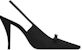 (W) Saint Laurent Tumit Tinggi 'Stiletto Fabrik Hitam' 9.5cm 763032AAAKY1000