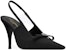 (W) Saint Laurent Tumit Tinggi 'Stiletto Fabrik Hitam' 9.5cm 763032AAAKY1000