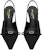 (W) Saint Laurent Tumit Tinggi 'Stiletto Fabrik Hitam' 9.5cm 763032AAAKY1000