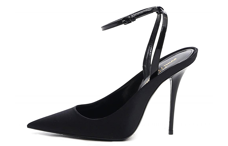 Buy (W) Sepatu Hak Tinggi Saint Laurent 'Kulit Hitam' 6568231UU201000