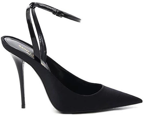 (W) Saint Laurent Tumit Tinggi 'Kulit Hitam' 6568231UU201000 Order (W) Saint Laurent Tumit Tinggi 'Kulit Hitam' 6568231UU201000