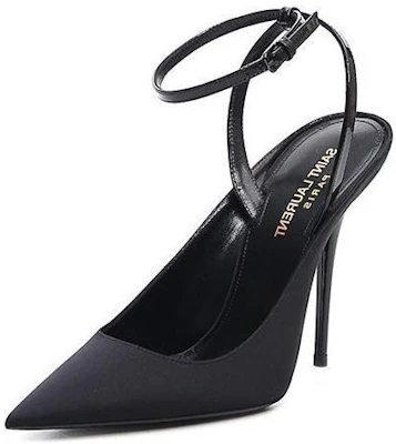 (W) Saint Laurent Tumit Tinggi 'Kulit Hitam' 6568231UU201000 Lookbook (W) Saint Laurent Tumit Tinggi 'Kulit Hitam' 6568231UU201000