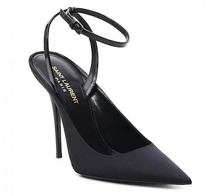 (W) Saint Laurent Tumit Tinggi 'Kulit Hitam' 6568231UU201000 Shop (W) Saint Laurent Tumit Tinggi 'Kulit Hitam' 6568231UU201000