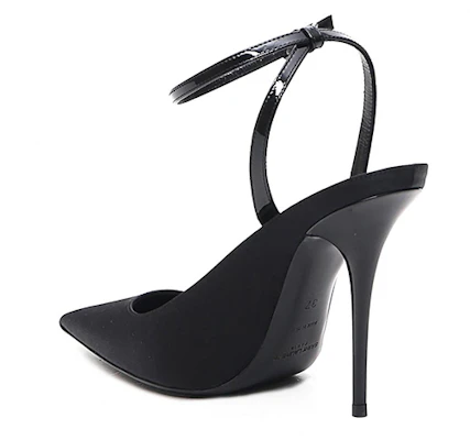 (W) Saint Laurent Tumit Tinggi 'Kulit Hitam' 6568231UU201000 Purchase (W) Saint Laurent Tumit Tinggi 'Kulit Hitam' 6568231UU201000