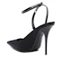 Purchase (W) Saint Laurent Tumit Tinggi 'Kulit Hitam' 6568231UU201000