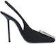 Order (W) Tacones Altos Saint Laurent 'Moda de Cuero Negro' 698174AAAKY1000