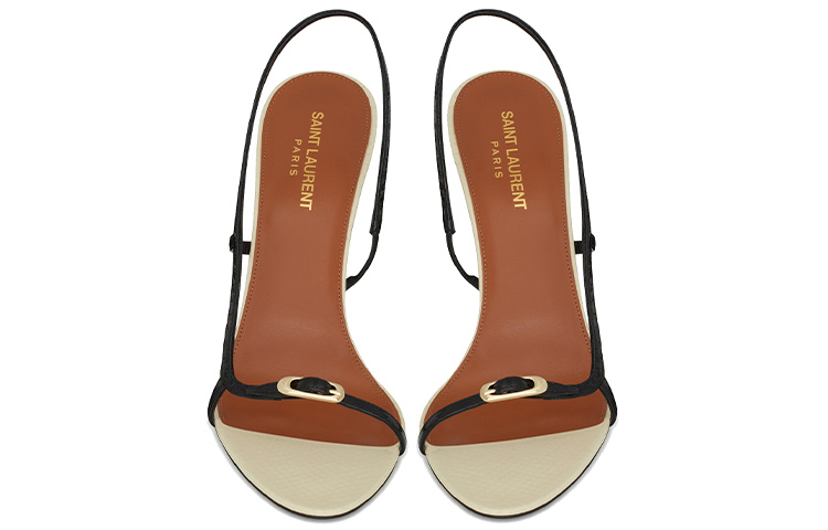 Shop (W) Zapatos de tacón alto Saint Laurent 'Negro charol' 667651EX7031075