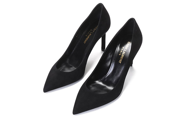 Lookbook (W) Saint Laurent Kasut Tumit Tinggi 'Black Suede' 489751C20001000