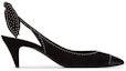 Order (W) Saint Laurent Tumit Tinggi 'Black Suede' 567611C2BNN1000