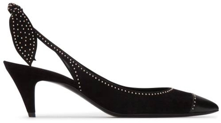 Saint Laurent 絨面革時尚高跟鞋 女款 黑色 Order Saint Laurent 絨面革時尚高跟鞋 女款 黑色
