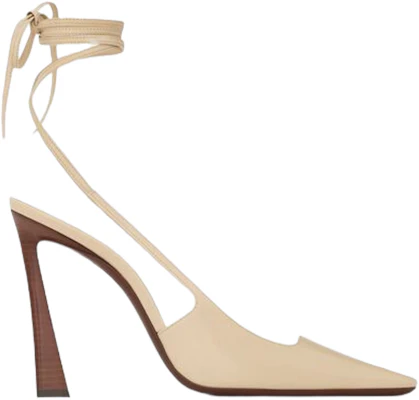 (W) Saint Laurent Tacones Altos 'Marrón Punta Fina con Cordones y Tacón de Aguja' 731433AABNE1910 Buy (W) Saint Laurent Tacones Altos 'Marrón Punta Fina con Cordones y Tacón de Aguja' 731433AABNE1910